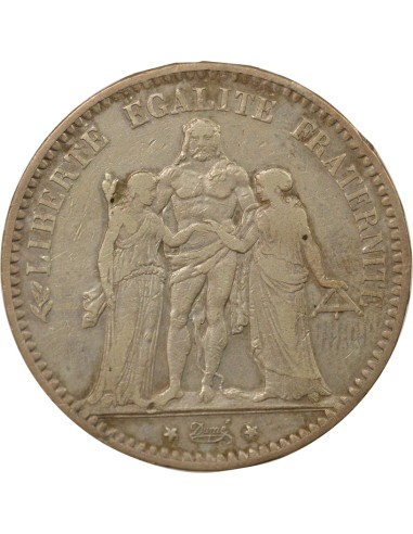 Hercule 5 francs Argent 1878 K Bordeaux