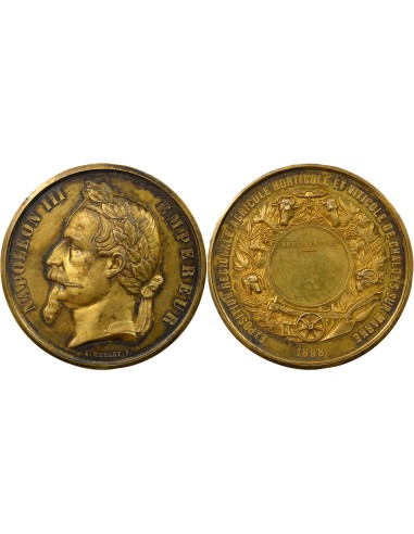 Napoléon III Exposition 1 jeton Vermeil 1868 A Paris
