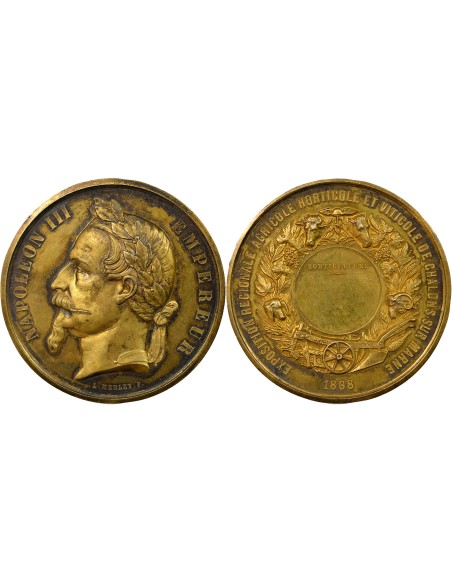 Napoléon III Exposition 1 jeton Vermeil 1868 A Paris