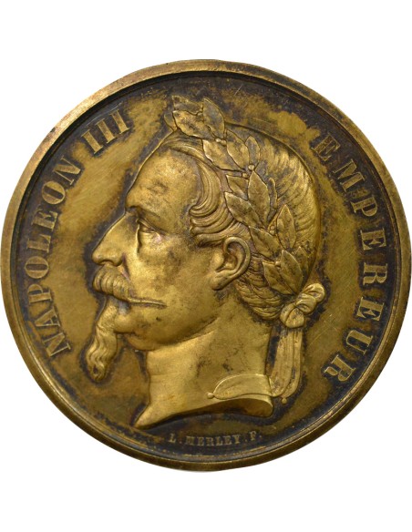 Napoléon III Exposition 1 jeton Vermeil 1868 A Paris