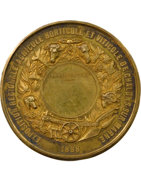 Napoléon III Exposition 1 jeton Vermeil 1868 A Paris