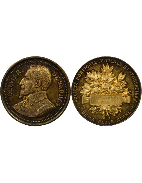 Olivier de Serres Exposition d'Horticulture 1 jeton Argent 1896