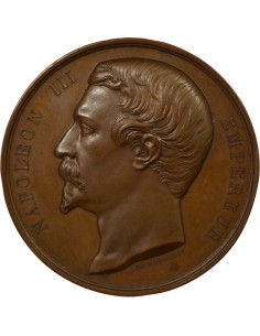 Napoléon III Exposition 1 jeton Cuivre 1861 A Paris 2