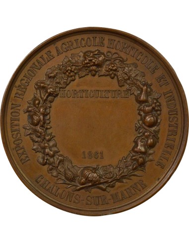 Napoléon III Exposition 1 jeton Cuivre 1861 A Paris