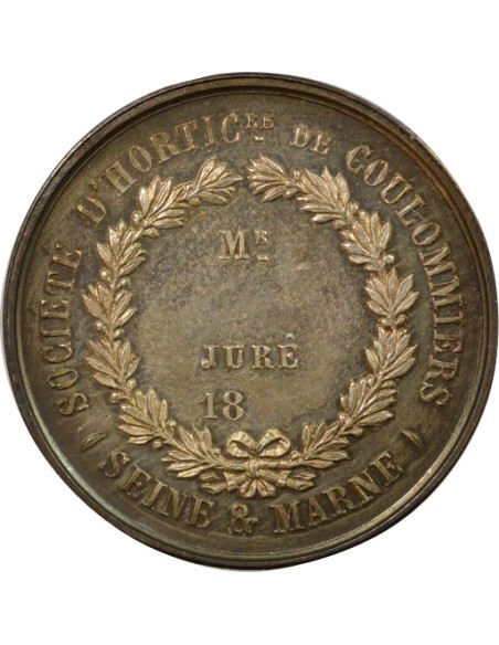 Société d'Horticulture de Coulommiers 1 jeton Argent 1880-1900 A Paris