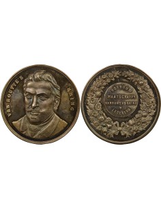 Belgique Louis Van Houtte Sté d'Horticulture 1 jeton Argent XIX/XXe Siècle