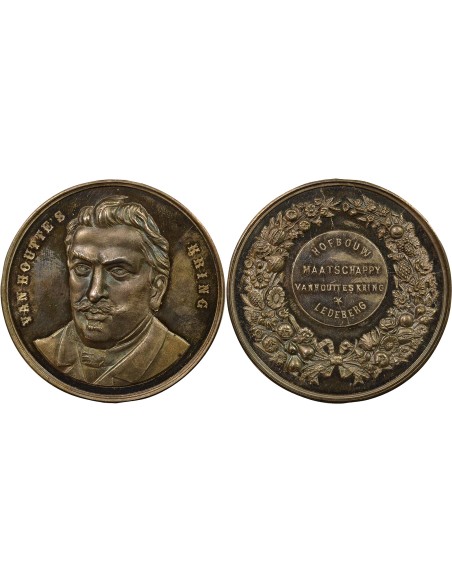 Belgique Louis Van Houtte Sté d'Horticulture 1 jeton Argent XIX/XXe Siècle