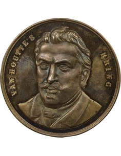 Belgique Louis Van Houtte Sté d'Horticulture 1 jeton Argent XIX/XXe Siècle 2