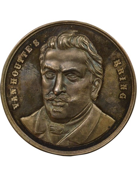 Belgique Louis Van Houtte Sté d'Horticulture 1 jeton Argent XIX/XXe Siècle