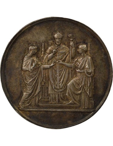 Mariage 1 jeton Argent 1889 A Paris