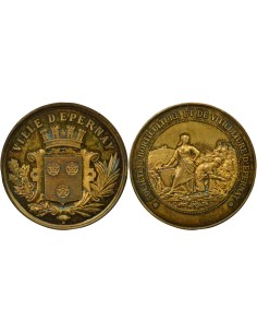 Société d'Horticulture 1 jeton Vermeil 1880-1900 A Paris