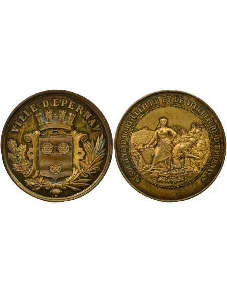 Société d'Horticulture 1 jeton Vermeil 1880-1900 A Paris