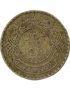 Syrie 25 piastres Argent 1936 A Paris 2