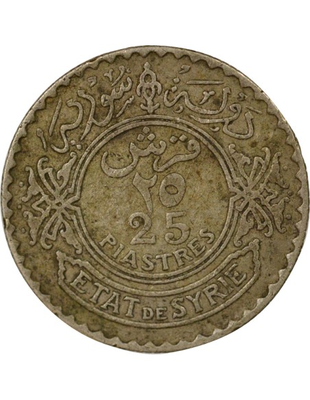Syrie 25 piastres Argent 1936 A Paris