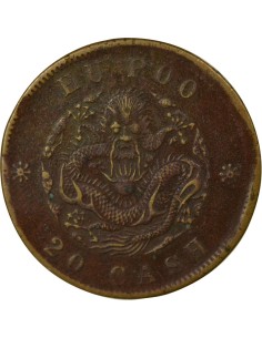 Chine Guangxu 20 cash Cuivre 1903 Pékin 2