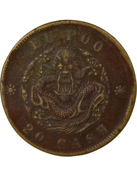 Chine Guangxu 20 cash Cuivre 1903 Pékin
