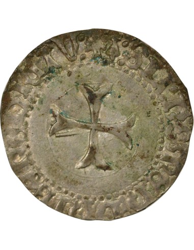 Duché de Bretagne François II de Bretagne à la Targe 1 blanc Billon 1458-1488 9 Rennes