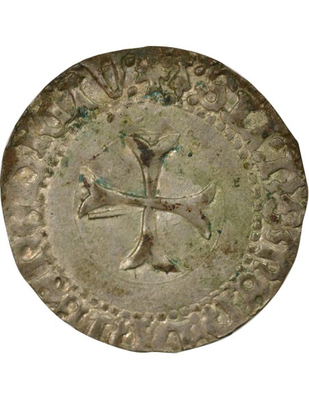 Duché de Bretagne François II de Bretagne à la Targe 1 blanc Billon 1458-1488 9 Rennes