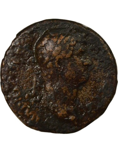 Rome Empire Hadrien Salus à droite 1 as Cuivre 128 R Rome