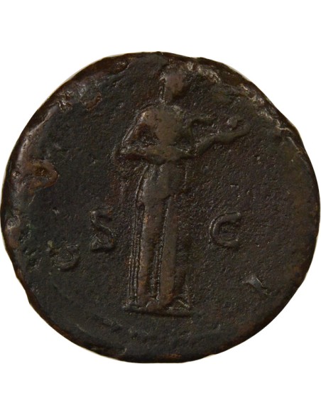 Rome Empire Hadrien Salus à droite 1 as Cuivre 128 R Rome