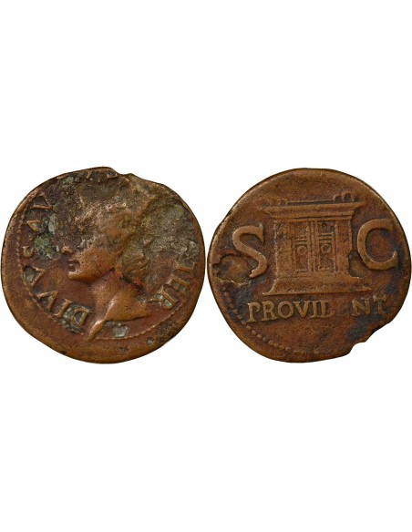 Rome Empire Auguste Autel 1 as Cuivre 22-37 R Rome