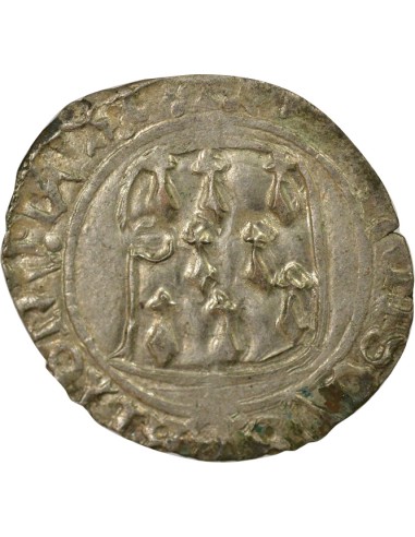 Duché de Bretagne François II de Bretagne A la Targe 1 blanc Billon 1458-1488 9 Rennes