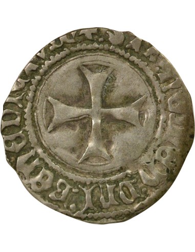 Duché de Bretagne François II de Bretagne à la Targe 1 blanc Billon 1458-1488 T Nantes