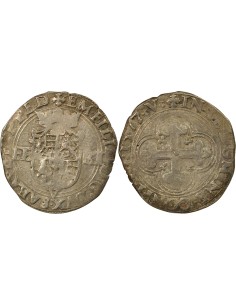 Etats de Savoie Emmanuel Philibert 1e Type 1 blanc Argent 1577 Verceil