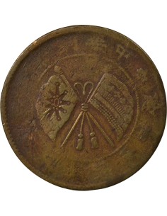 Chine 20 cash Cuivre 1921 2