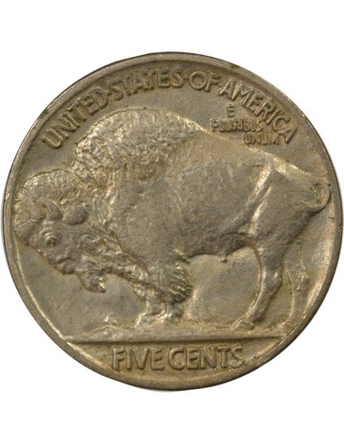USA Buffalo Nickel 5 cents Cupronickel 1917 Philadelphie