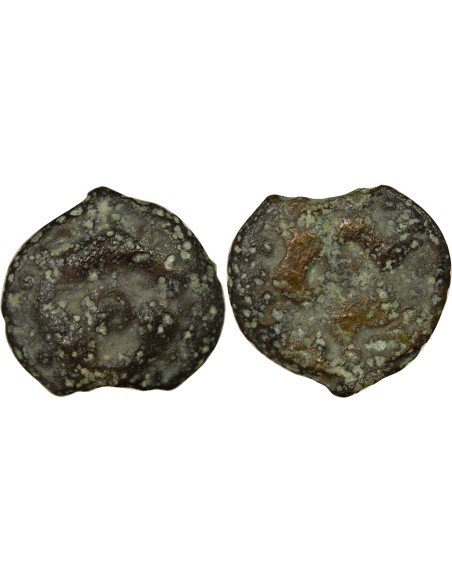 Gaule (Lingons) aux Trois Poissons 1 potin Potin Ie Siècle Av JC