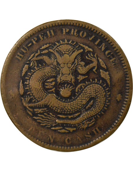 Chine Guangxu 10 cash Cuivre 1902-1905