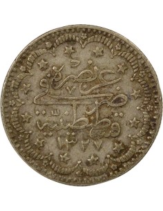 Empire Ottoman Mehmed V 5 kurush Argent 1327 2