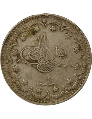 Empire Ottoman Mehmed V 5 kurush Argent 1327