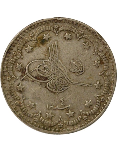Empire Ottoman Mehmed V 5 kurush Argent 1327