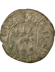Duché de Bretagne François II de Bretagne A la Targe 1 blanc Billon 1458-1488 9 Rennes 2