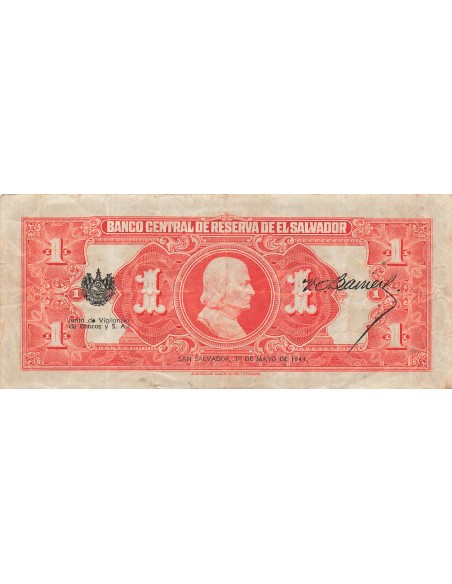 El Salvador 1 colon 1944
