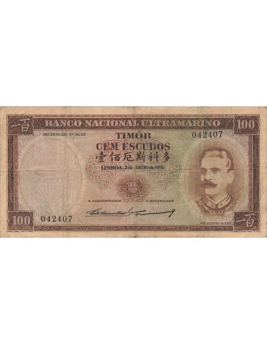 Timor 100 escudos 1959