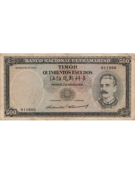 Timor 500 escudos 1959