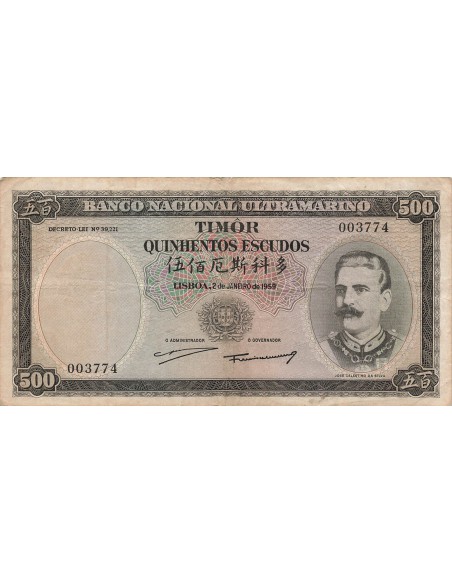 Timor 500 escudos 1959