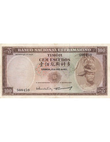 Timor 100 escudos 1963