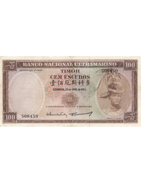 Timor 100 escudos 1963