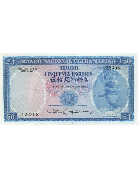 Timor 50 escudos 1967