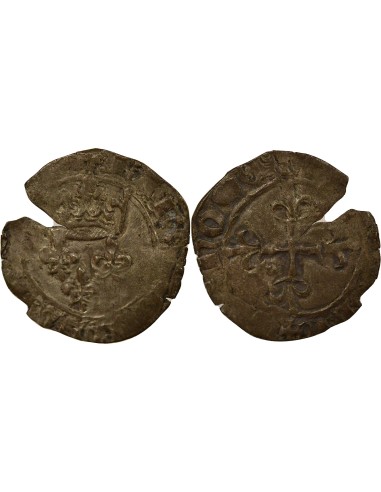 Charles VI Florette 1 gros Billon 1421 Le Puy