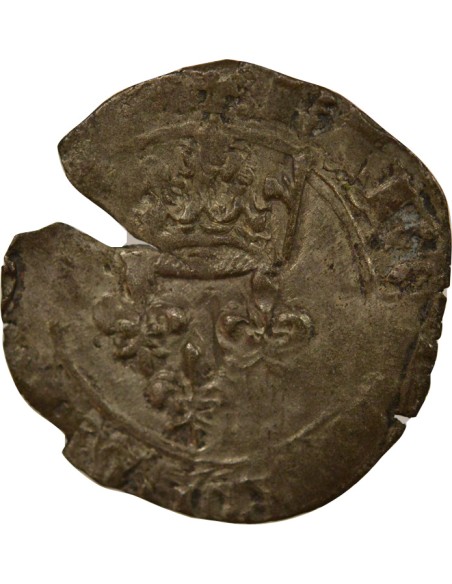Charles VI Florette 1 gros Billon 1421 Le Puy