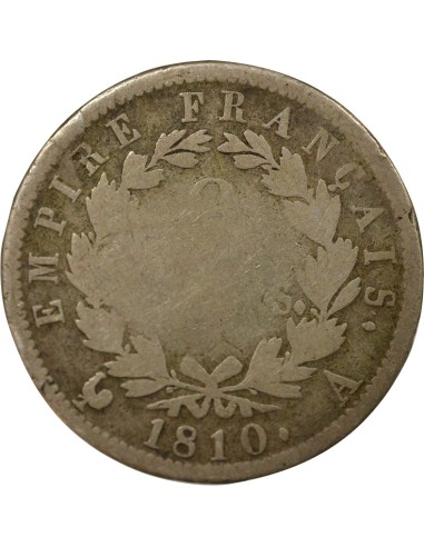 Roi d'Italie Empire 2 francs Argent 1810 A - Paris
