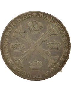 Pays-Bas Autrichiens Marie-Thérèse 1 couronne Argent 1769 B. Bruxelles 2