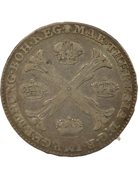 Pays-Bas Autrichiens Marie-Thérèse 1 couronne Argent 1769 B. Bruxelles