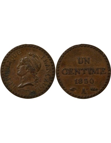 Dupré 1 centime Bronze 1850 A - Paris