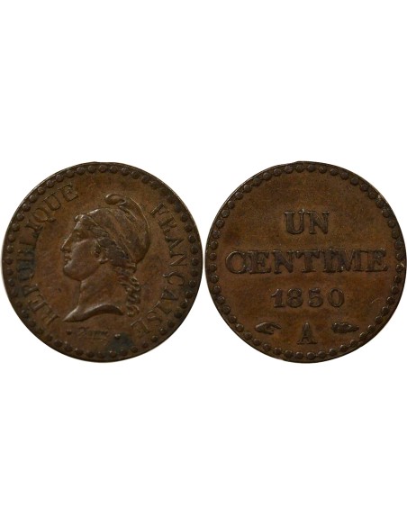 Dupré 1 centime Bronze 1850 A - Paris